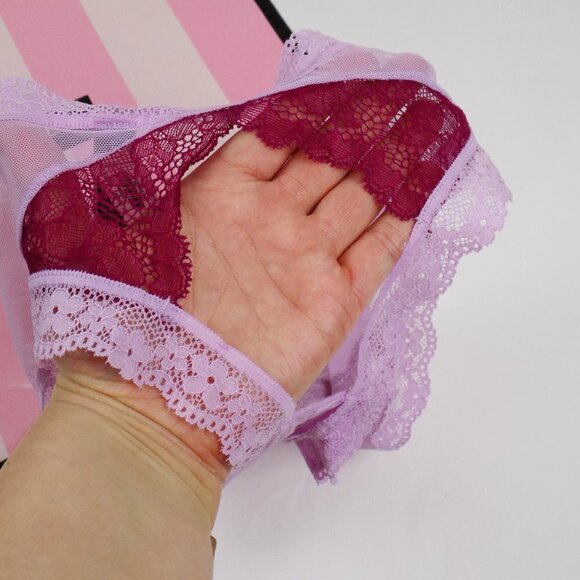 nwt victoria's secret very sexy cheeky dream angels lace peekaboo back - Picture 5 of 5